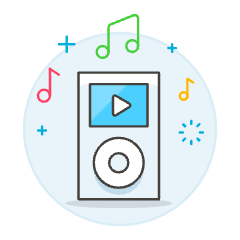 Ipod Play Illustration from UX Colors Set