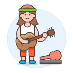 Guitarist Street 1 Illustration from UX Colors Set