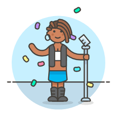 Singer Concert 2 Illustration from UX Colors Set