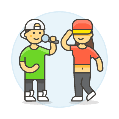 Singer Duet 2 Illustration from UX Colors Set