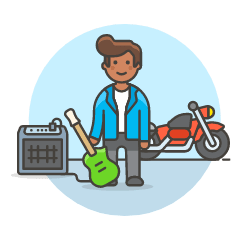 Singer Mv 2 Illustration from UX Colors Set