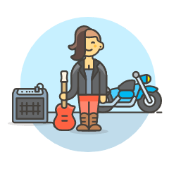 Singer Mv 6 Illustration from UX Colors Set