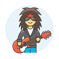 Singer Rocker 1 Illustration from UX Colors Set