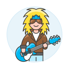 Singer Rocker 2 Illustration from UX Colors Set
