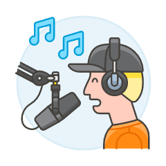 Singer Record 1 Illustration from UX Colors Set