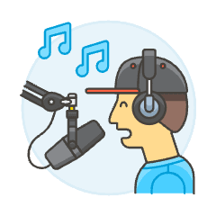 Singer Record 3 Illustration from UX Colors Set