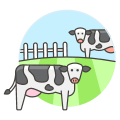 Cow Ranch Illustration from UX Colors Set