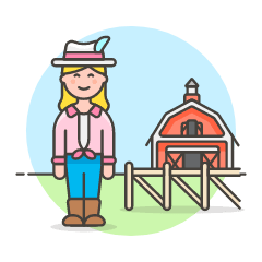 Farmer Barn 1 Illustration from UX Colors Set