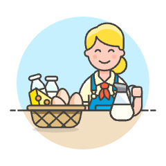 Farmer Harvest 2 Illustration from UX Colors Set
