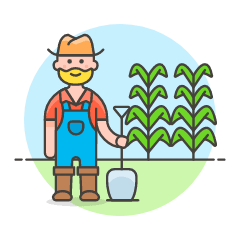 Farmer Shovel 1 Illustration from UX Colors Set