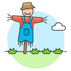 Scarecrow Illustration from UX Colors Set