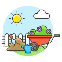 Gardening Illustration from UX Colors Set