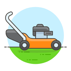 Lawnmover Illustration from UX Colors Set