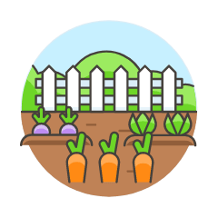 Vegetable Farm Illustration from UX Colors Set