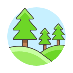 Forest Terrain Illustration from UX Colors Set