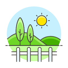 Grassland Sun Illustration from UX Colors Set
