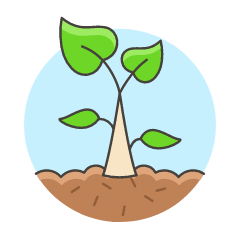 Growth Plant Illustration from UX Colors Set