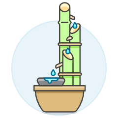 Bamboo Foutain Illustration from UX Colors Set