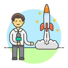 Reporter 1 5 Illustration from UX Colors Set