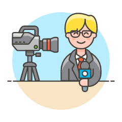 Reporter 2 1 Illustration from UX Colors Set