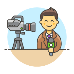 Reporter 2 5 Illustration from UX Colors Set