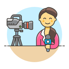 Reporter 2 6 Illustration from UX Colors Set