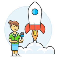 Reporter 3 2 Illustration from UX Colors Set