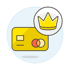 Credit Card Crown Illustration from UX Colors Set