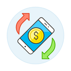 Digital Refund Illustration from UX Colors Set