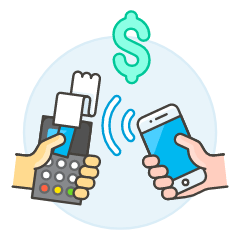 NFC Payment 1 Illustration from UX Colors Set