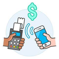 NFC Payment 2 Illustration from UX Colors Set