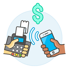 NFC Payment 3 Illustration from UX Colors Set