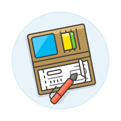 Check Wallet Illustration from UX Colors Set