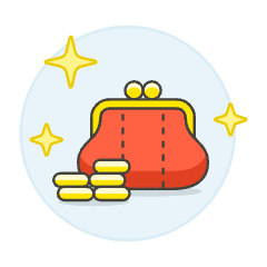 Wallet Coin Illustration from UX Colors Set