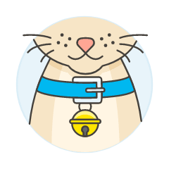 Cat Collar Bell Illustration from UX Colors Set