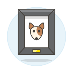 Dog Photo Illustration from UX Colors Set