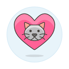 Love Cat Illustration from UX Colors Set