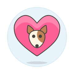 Love Dog Illustration from UX Colors Set