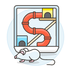 Mouse Playground Illustration from UX Colors Set