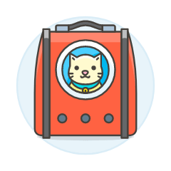 Cat Backpack 1 Illustration from UX Colors Set