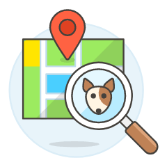 Finding Dog Illustration from UX Colors Set