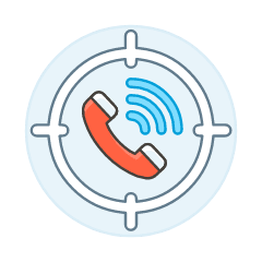 Call Signal Aim Illustration from UX Colors Set