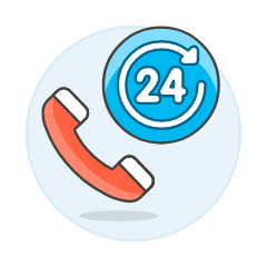 Call Support Illustration from UX Colors Set