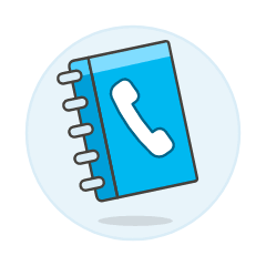Phone Book 2 Illustration from UX Colors Set