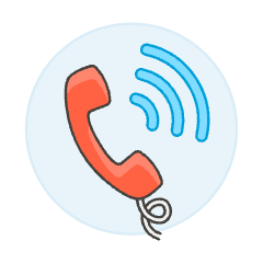 Call Speaking Illustration from UX Colors Set