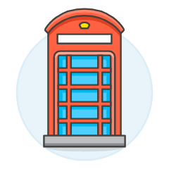 Phone Booth Illustration from UX Colors Set