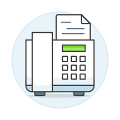 Telephone Fax 2 Illustration from UX Colors Set