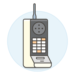 Vintage Cellphone 2 Illustration from UX Colors Set