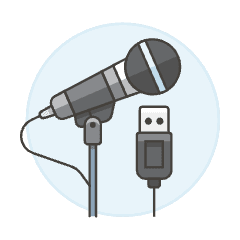 Microphone 21 Illustration from UX Colors Set