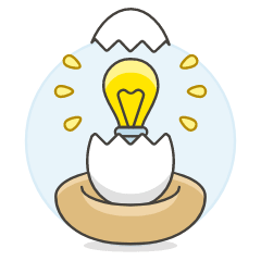 Egg Idea Illustration from UX Colors Set